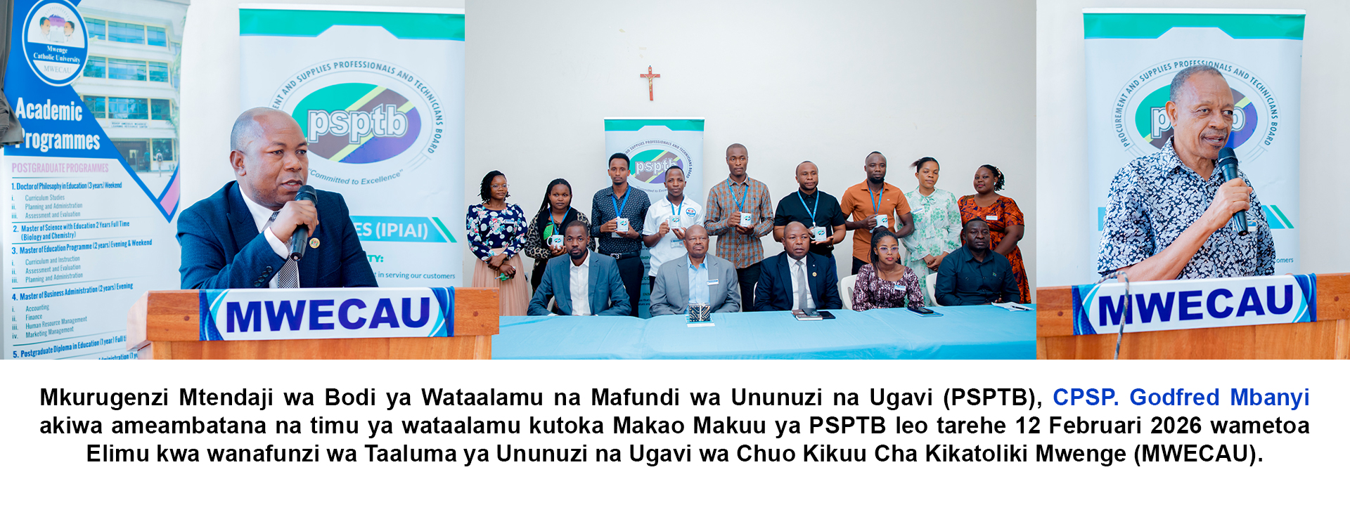 PSPTB yatoa elimu kwa wanafunzi MWECAU